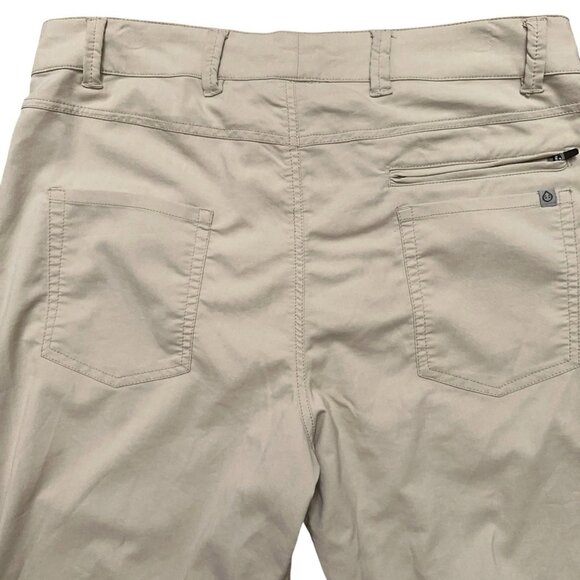 Tasc Performance Pants Mens Size 32 Golf Stretch Bamboo Viscose Beige - Picture 4 of 6